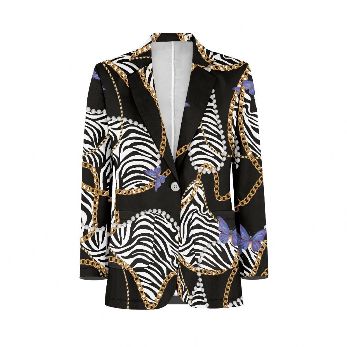 Custom Male Blazer Exquisite Animal Texture Costume Print On Demand Homme Jacket Men Office Blazer Suit Men's Casual Blazer