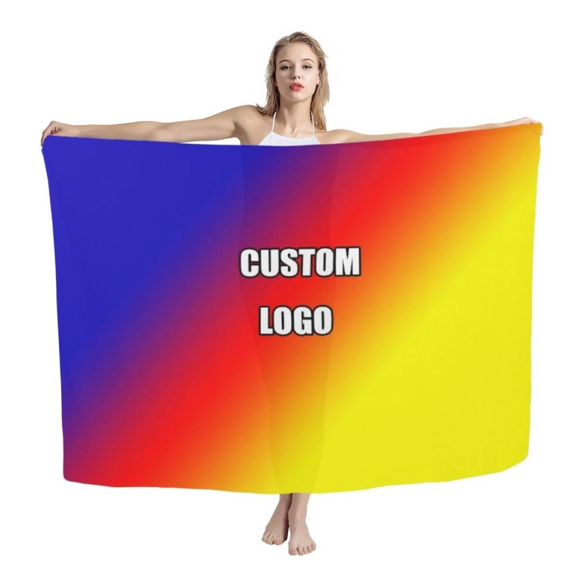 Personalized New Trend Halloween Costumes Sarong Custom Design Printing Sheer GUAM Pareo Sarongs Wrap In Bulk Halloween Sarongs