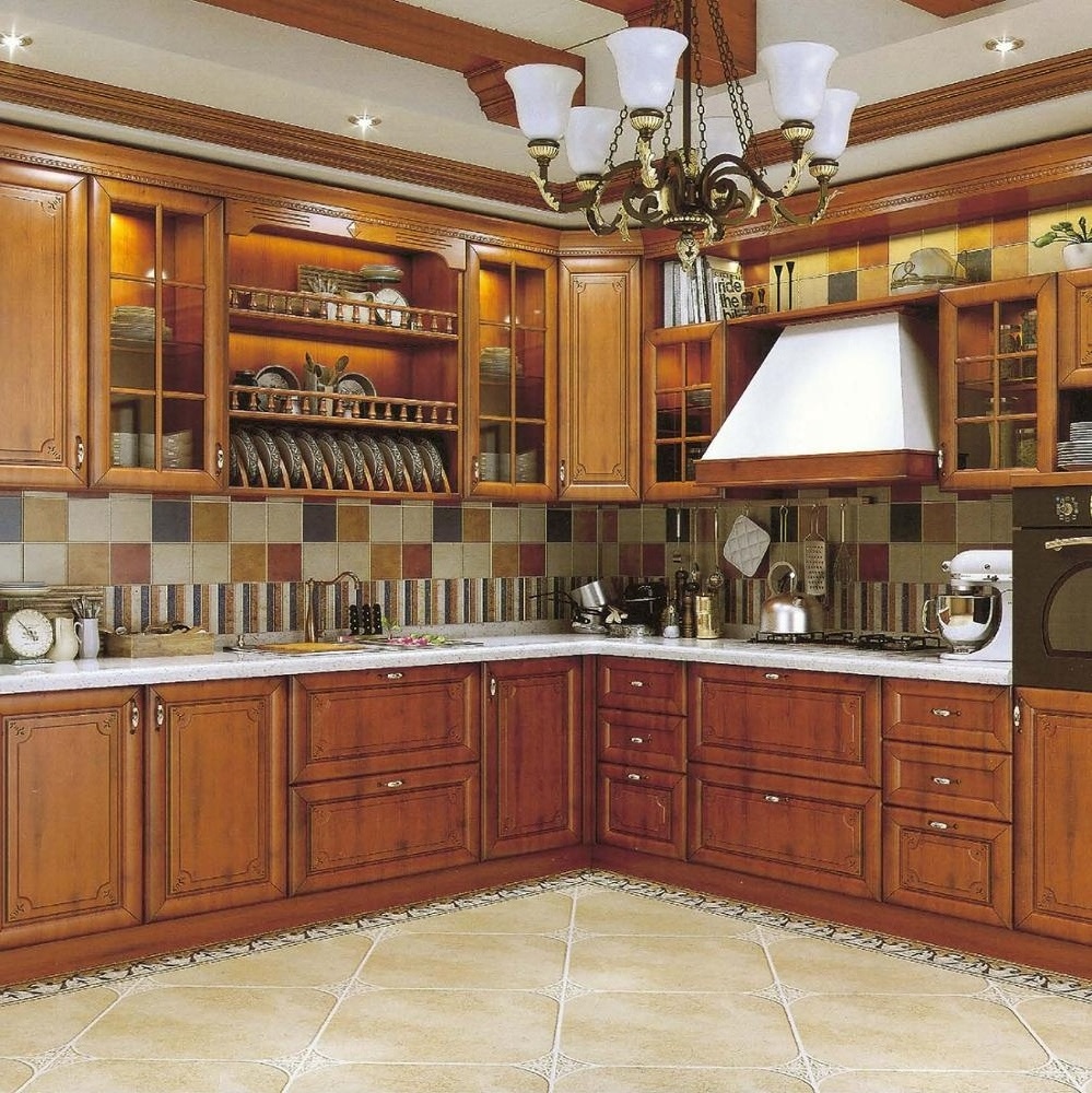 American style customized luxury kitchen cabinet with discount price modern modular kitchen cabinets