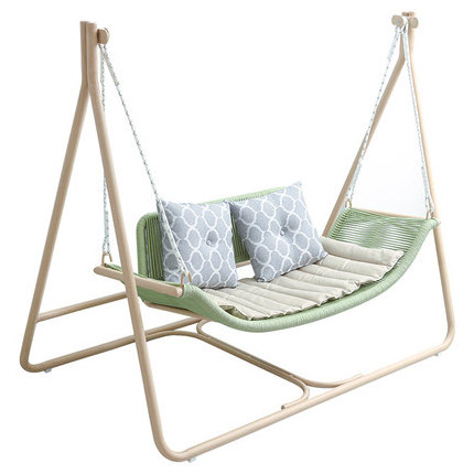 Outdoor swing courtyard swing outdoor double hammock indoor small courtyard net red garden swing chair hanging chair