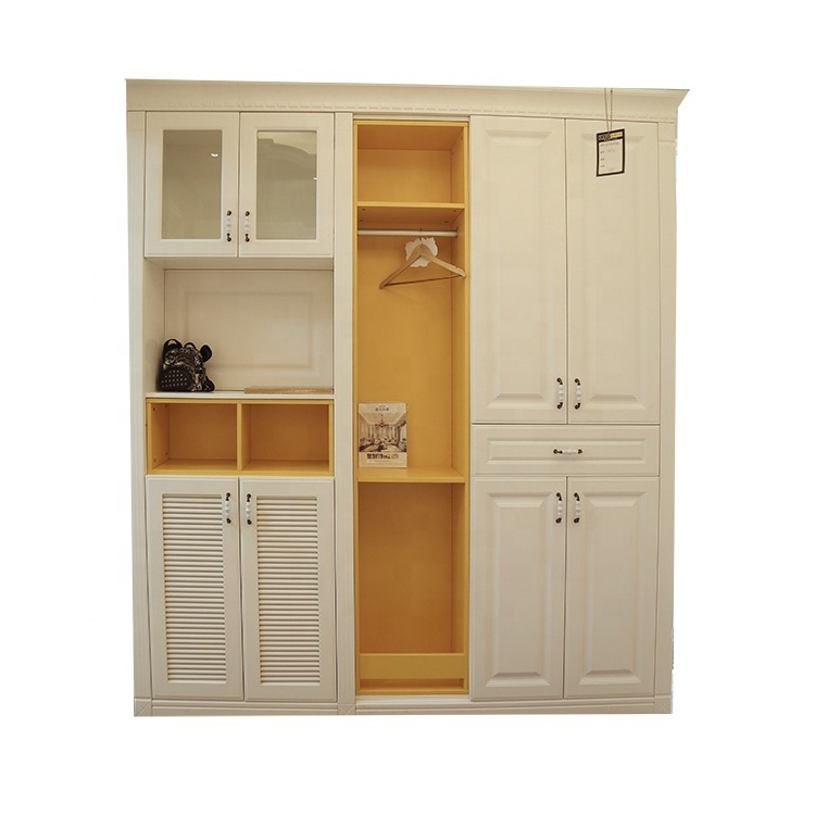 2019 big wardrobe design furniture bedroom wardrobe with sliding glass door