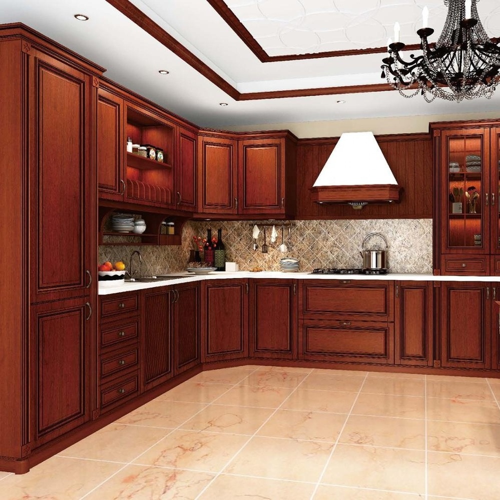 American style customized luxury kitchen cabinet with discount price modern modular kitchen cabinets