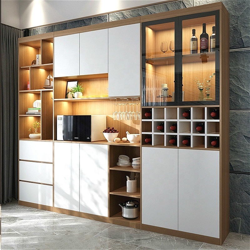 Door Living Room Sideboard Multifunctional Side Cabinet Minimalist Custom-made Wall Glass Nordic Modern Wooden Storage Cabinet