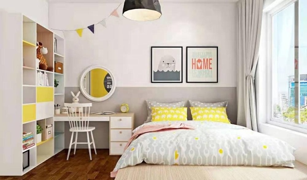 Modern custom fashion children's room  ceiling lamp complete children's bed for a children's