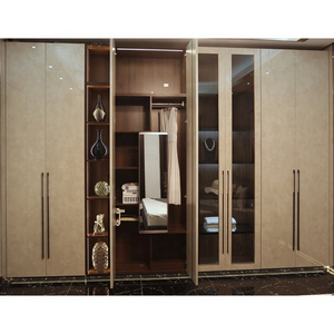 2019 big wardrobe design furniture bedroom wardrobe with sliding glass door