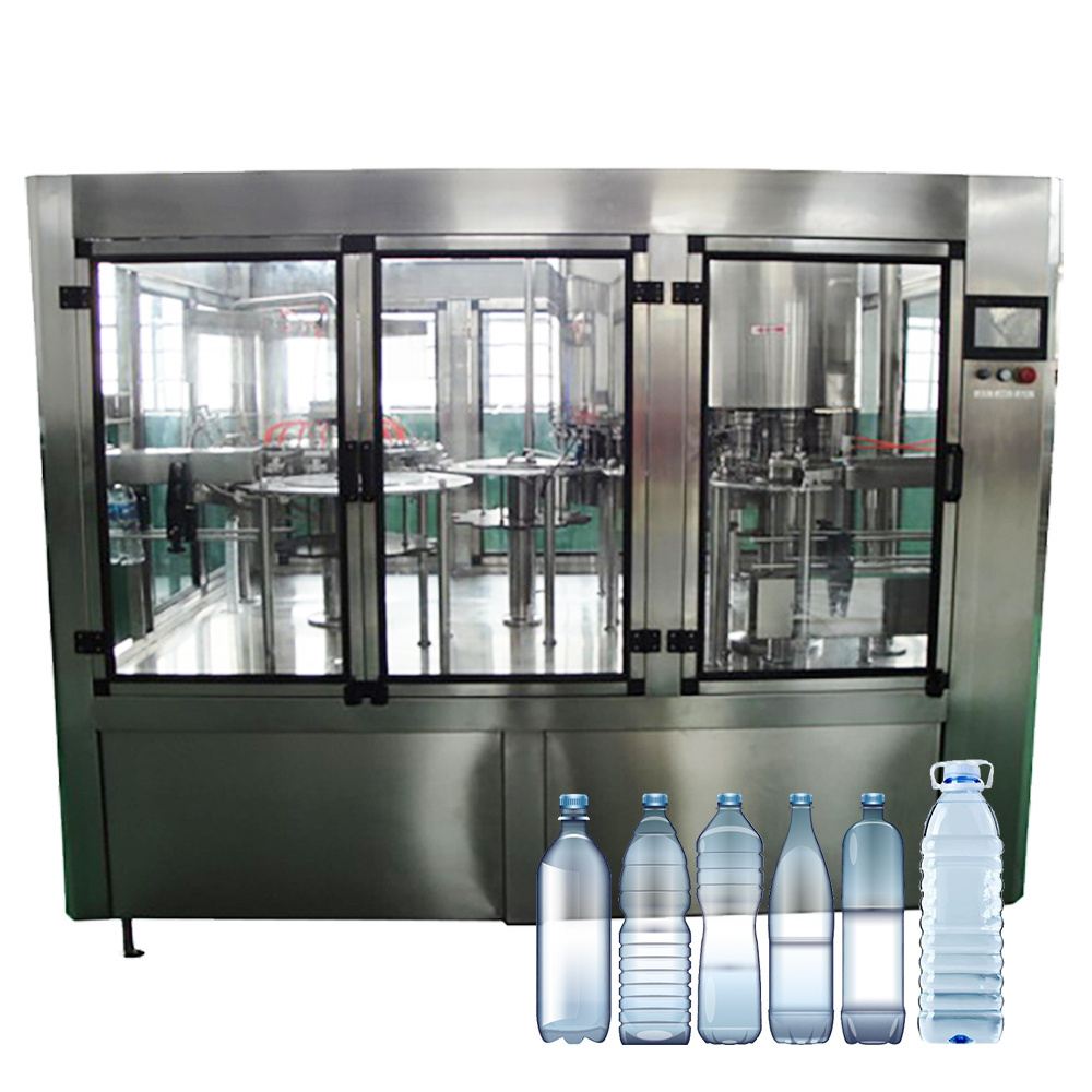 Factory Machinery 500ML  Automatic 3 in 1 Water Filling Machine Pure Drinking Water Bottling Filling Machine Production Line