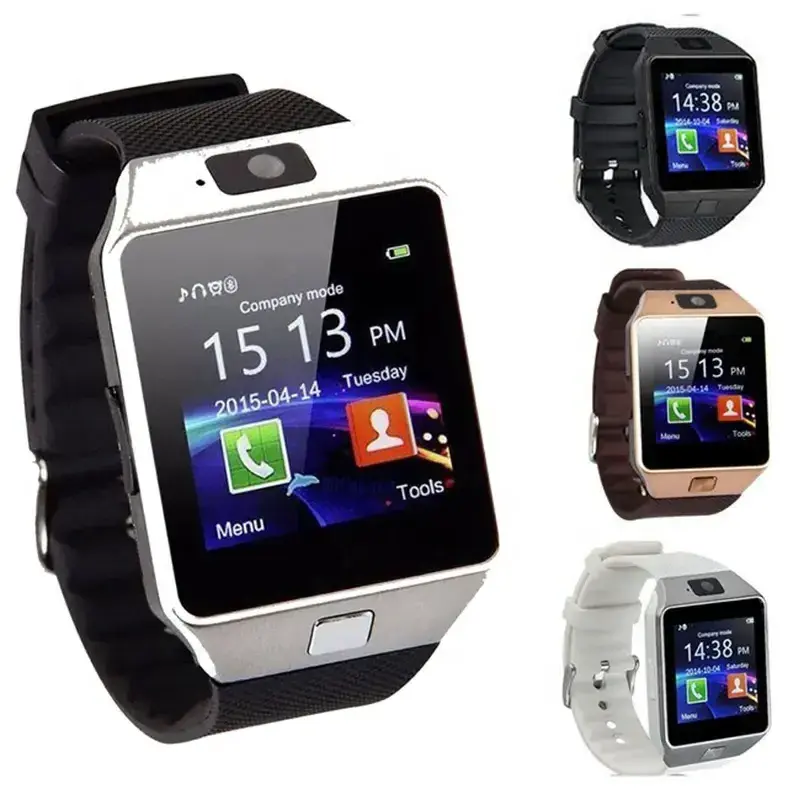 Wholesale Mobile Watch Phones Camera SIM Video Call WiFi Touch Screen Reloj Inteligente Smartwatch DZ09 Smart Watch