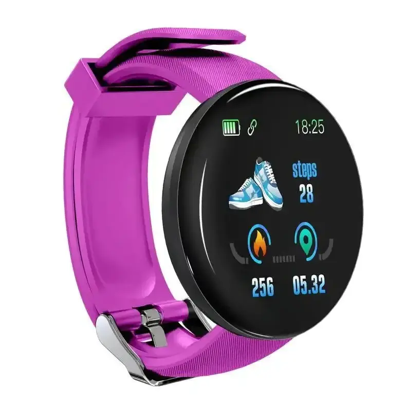 Zooming D18 Reloj Smart Watch Men Women With Blood Pressure Heart Rate Monitor Smartwatch Sport Tracker Pedometer