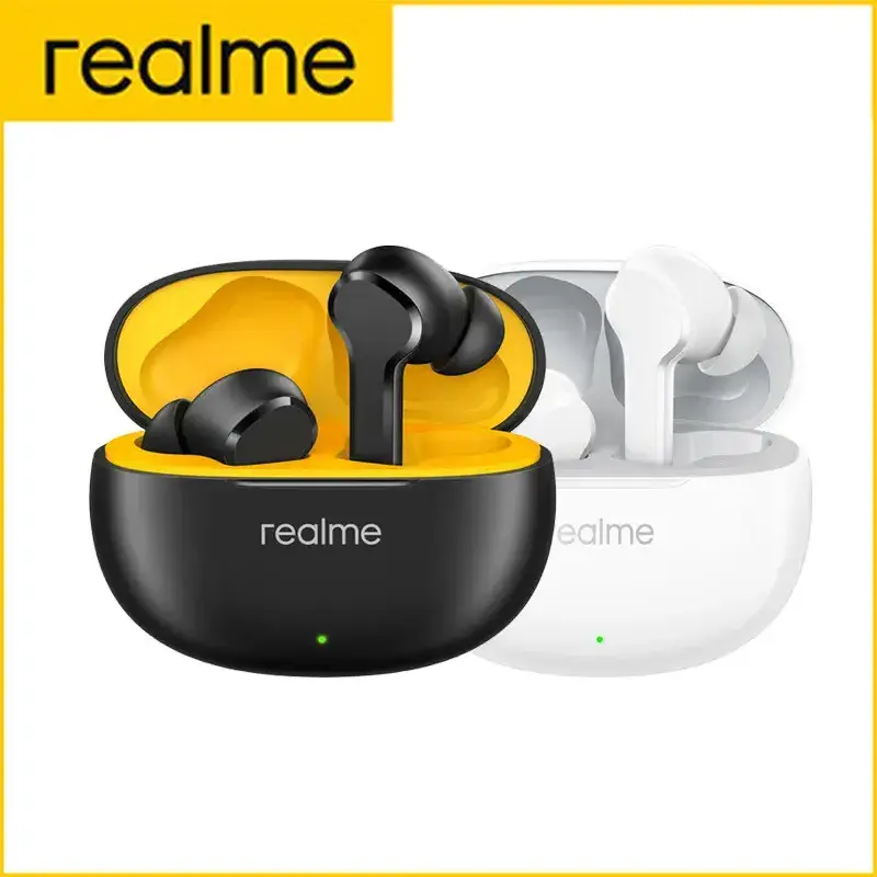 Realme Buds T100 ENC 5.3 Wireless Earphone Noise Csweetlcartoon Calls 400mah Battery Earbuds Ipxgirlser Resistant Headphone ABS