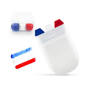 Netherlands Flag Face Paint - Blue White Red 3 Colors Stripe Fan Brush Stick, Face and Body Paint