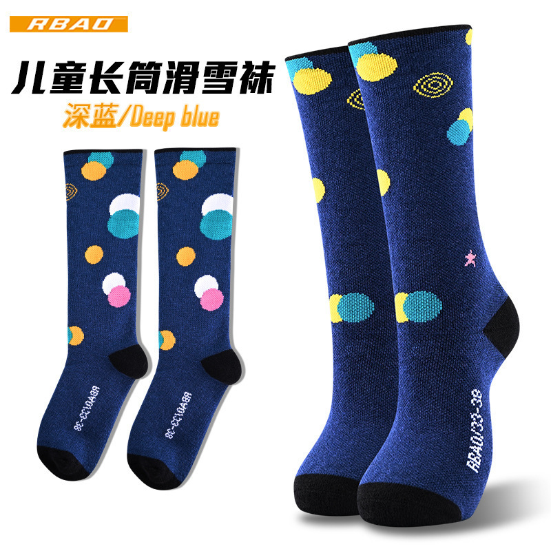 Autumn and winter merino wool ski socks thickened terry warm men's and women's snow socks 3316