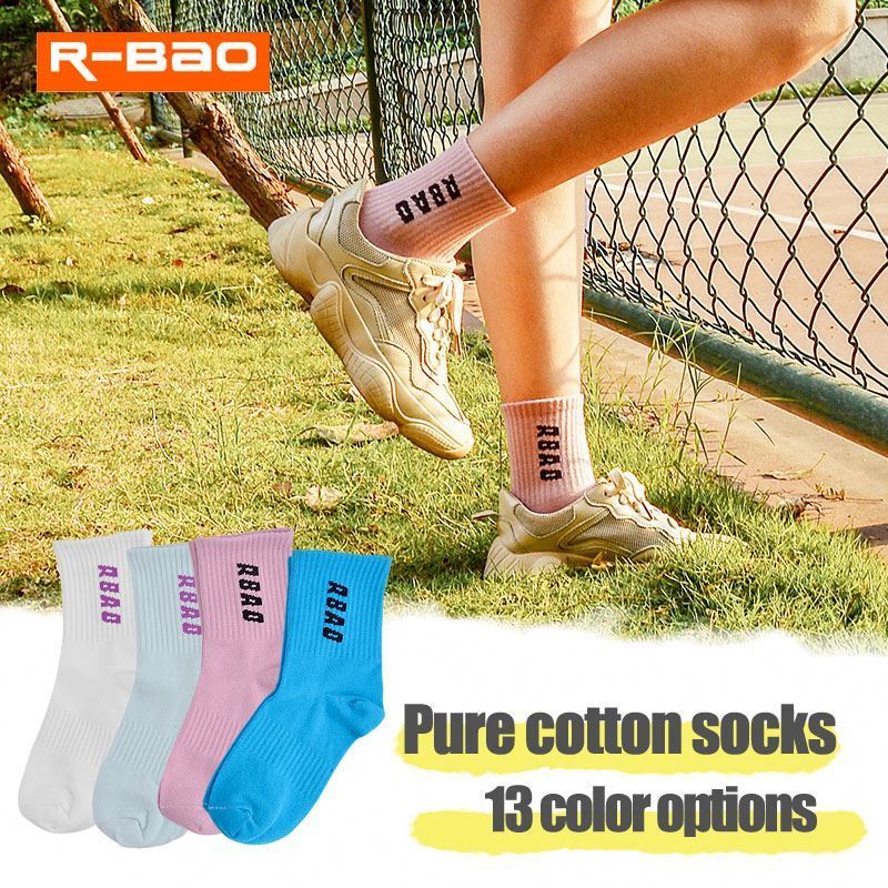 Wholesale high quality cotton running oem socks candy color calcetines al por mayor crew custom design men sport sock