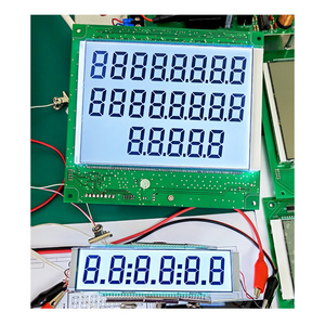 2 Lines Row 6 Digits Panel Board 12 Digit 7 Segment Fuel Dispenser TN HTN LCD Display Module Custom LCD Display For Gas Meter