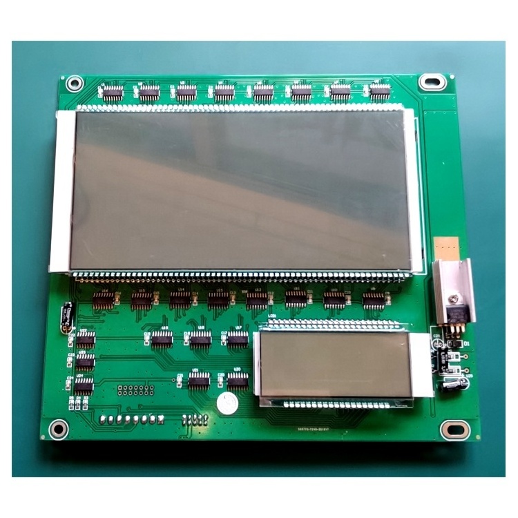 2 Lines Row 6 Digits Panel Board 12 Digit 7 Segment Fuel Dispenser TN HTN LCD Display Module Custom LCD Display For Gas Meter