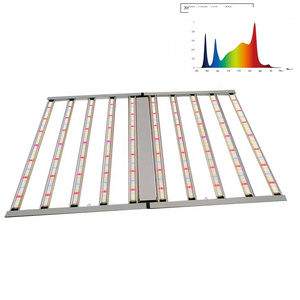 Dual channel 10bars Samsung efficacy umol led bar full spectrum fixture led grow light 1000w UV IR DR for indoor plants