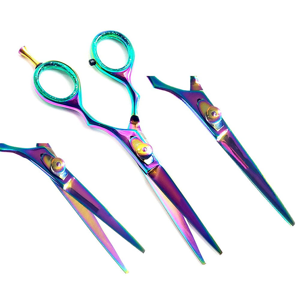 Hairdressing Scissors Barber Razor Comb Pouch Thinning Shears Set Salon Stainless Steel Beauty scissor