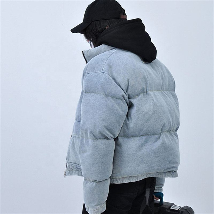 winter Low Moq Winter coats 2023 cotton men winter clothing wash vintage Bubble cotton puffer jacket