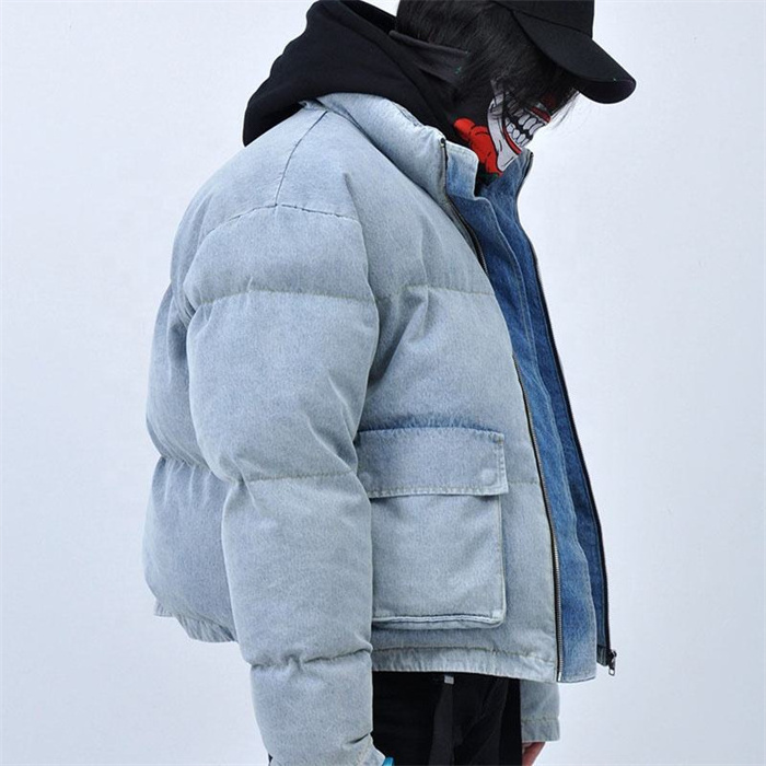 winter Low Moq Winter coats 2023 cotton men winter clothing wash vintage Bubble cotton puffer jacket