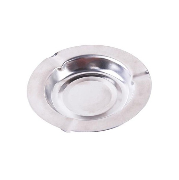 Modern Design Silver Color Cigar Cigarette Round Ashtray for Home Restaurant Smoking Bowl  customized shape