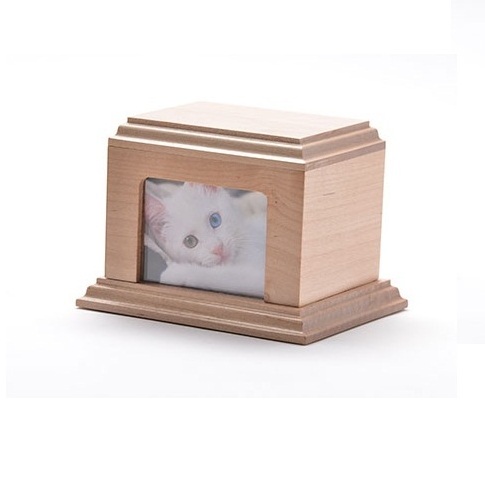 Manufacture High quality best selling wooden cremation urn for pet Pet Memorial Urns for Dog trending cremation urns