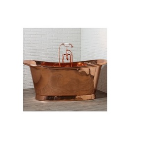 Copper bathtub with a matte shade of bronze Free Standing Elegant Cheap Affordable Copper Bath Tub on wholesale price