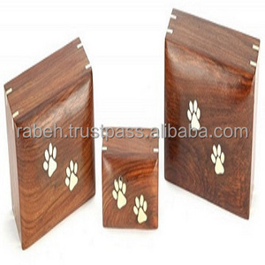 High quality wooden cremation urns for human ashes funeral urn wood pet urns wooden box supplier from India at best price