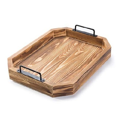 Heart shaped wooden tray