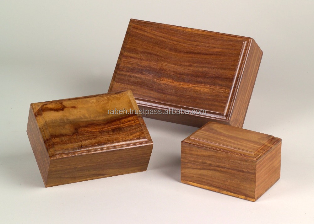 High quality wooden cremation urns for human ashes funeral urn wood pet urns wooden box supplier from India at best price