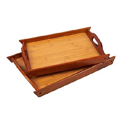 Heart shaped wooden tray