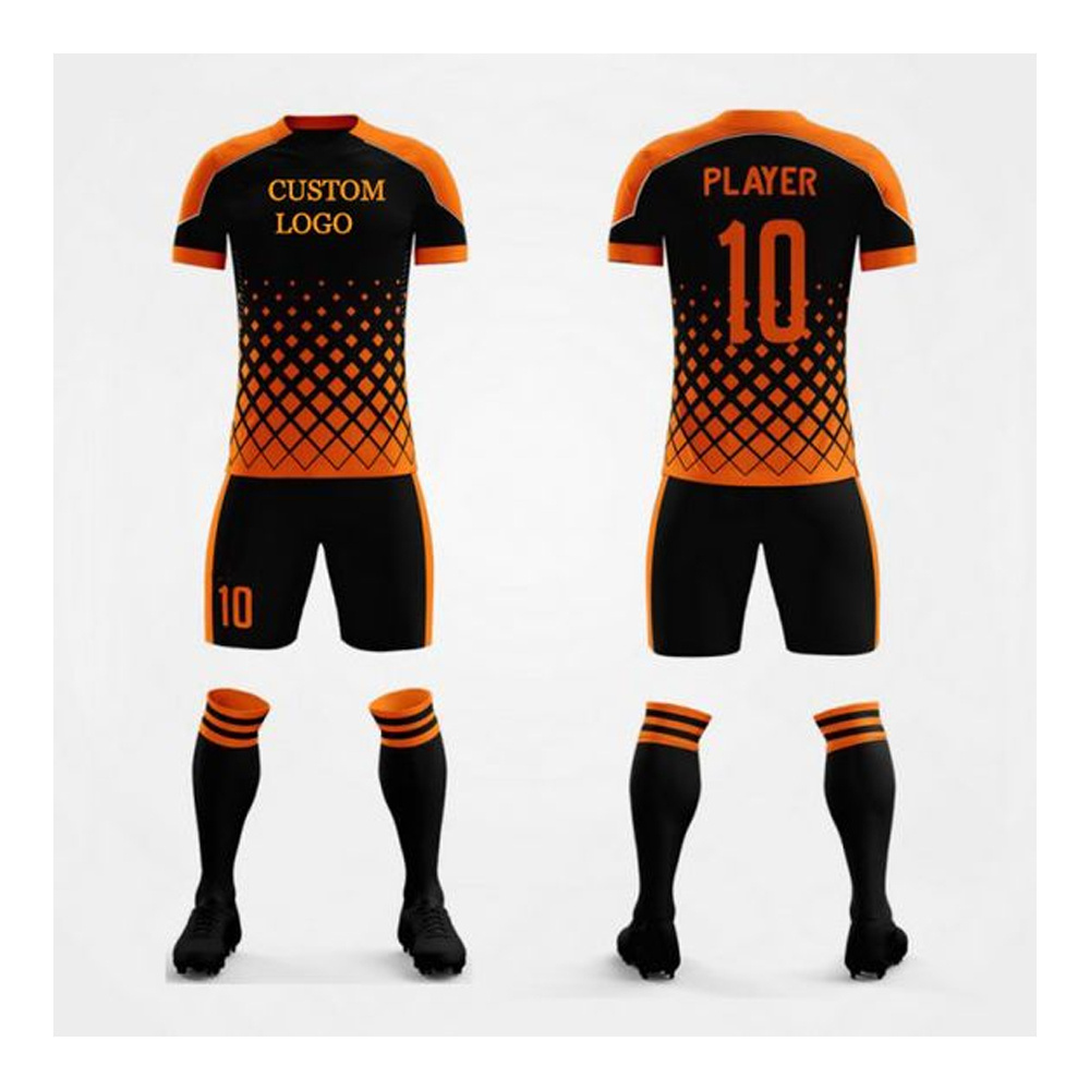 Customized Logo Quick Dry Soccer uniform Set Football Sports Wears High Quality Soccer Uniforms at Wholesale 2022