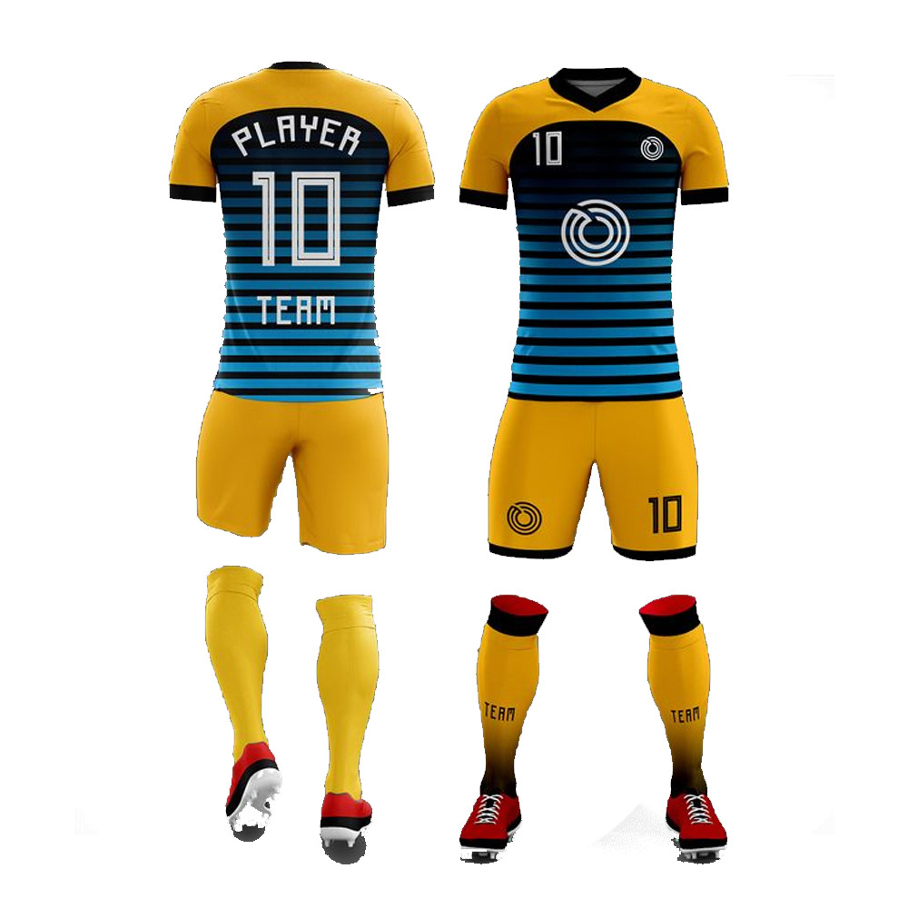 Customized Logo Quick Dry Soccer uniform Set Football Sports Wears High Quality Soccer Uniforms at Wholesale 2022