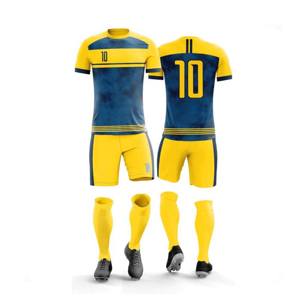 Customized Logo Quick Dry Soccer uniform Set Football Sports Wears High Quality Soccer Uniforms at Wholesale 2022