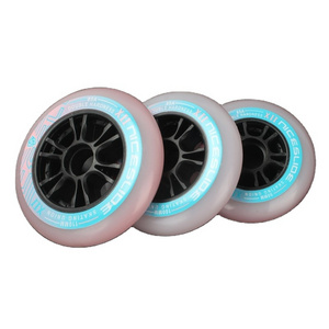 Factory wholesale OEM super durable pu skating shoes 3 wheel 110 mm tyres skating wheel wheels inline skates 110 mm