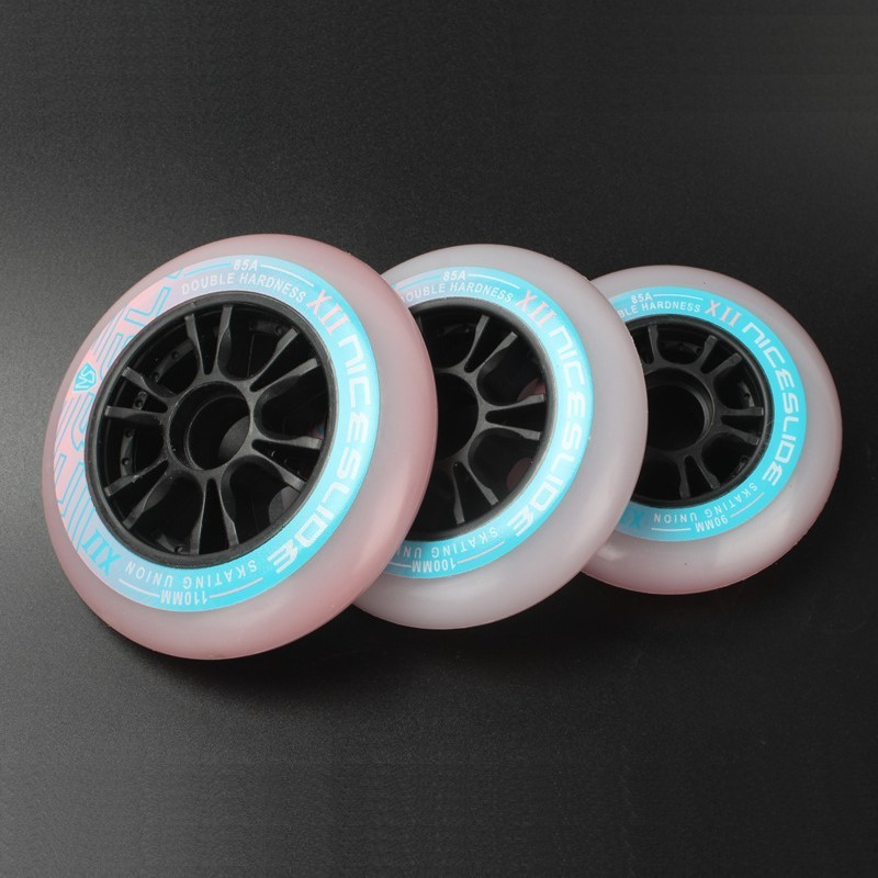 Factory wholesale OEM super durable pu inline skates wheels skating wheel skating shoes 3 wheel 125 mm tyres