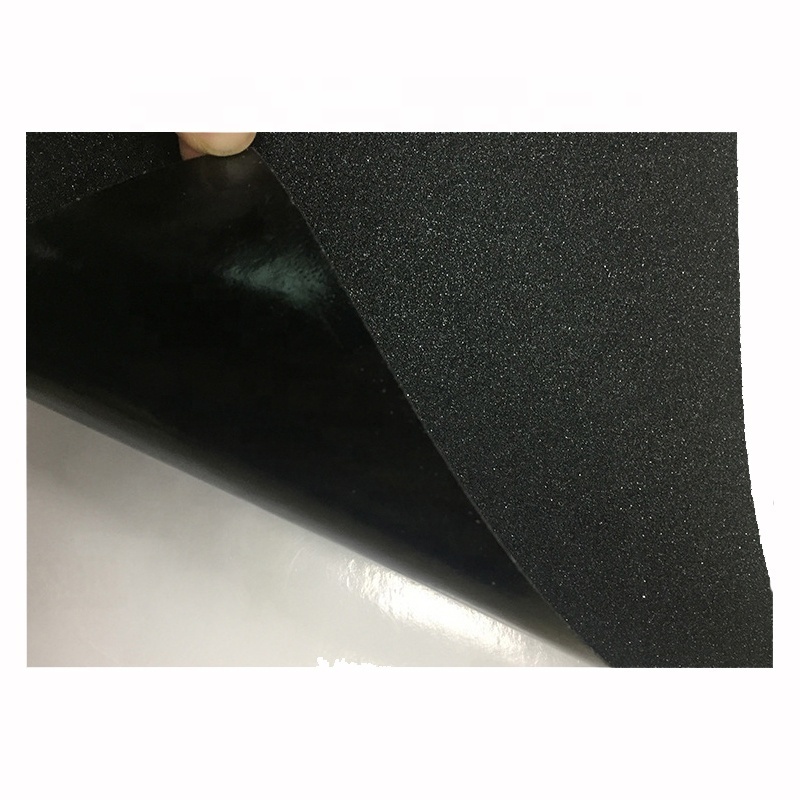 custom design printing top quality 33 x 9 inch OS780 Black self-adhesive Skateboard Griptape back paper with printing for skates