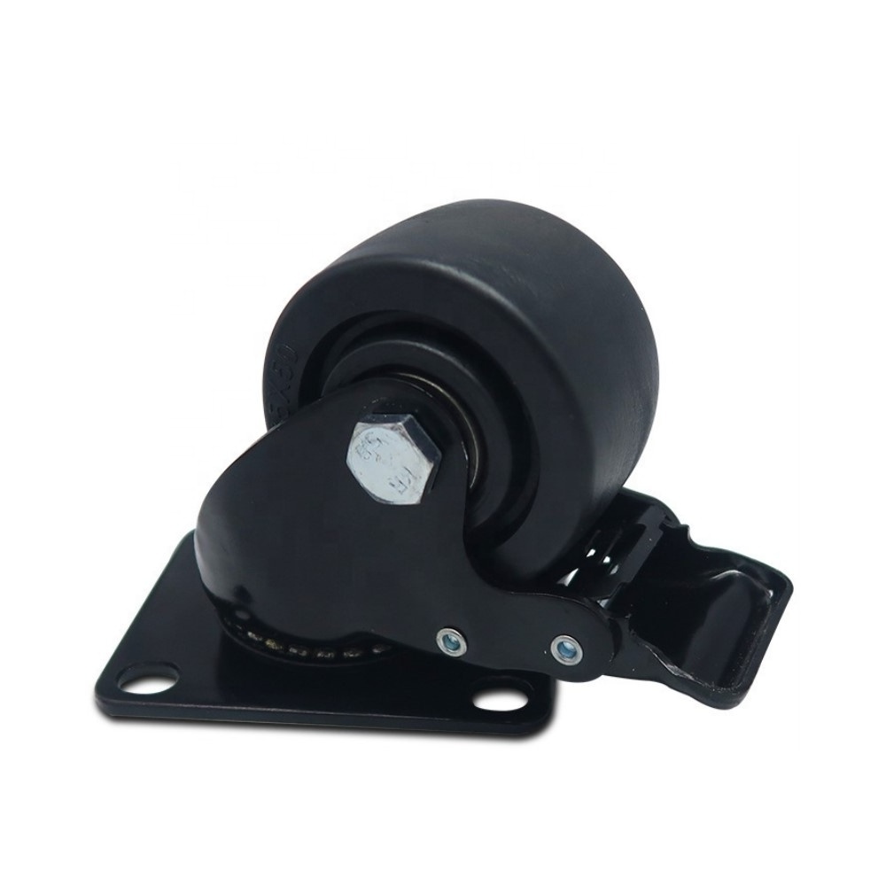 Factory sale 4castors heavy Equipment height adjustable castors aluminum retractable caster wheels with brake