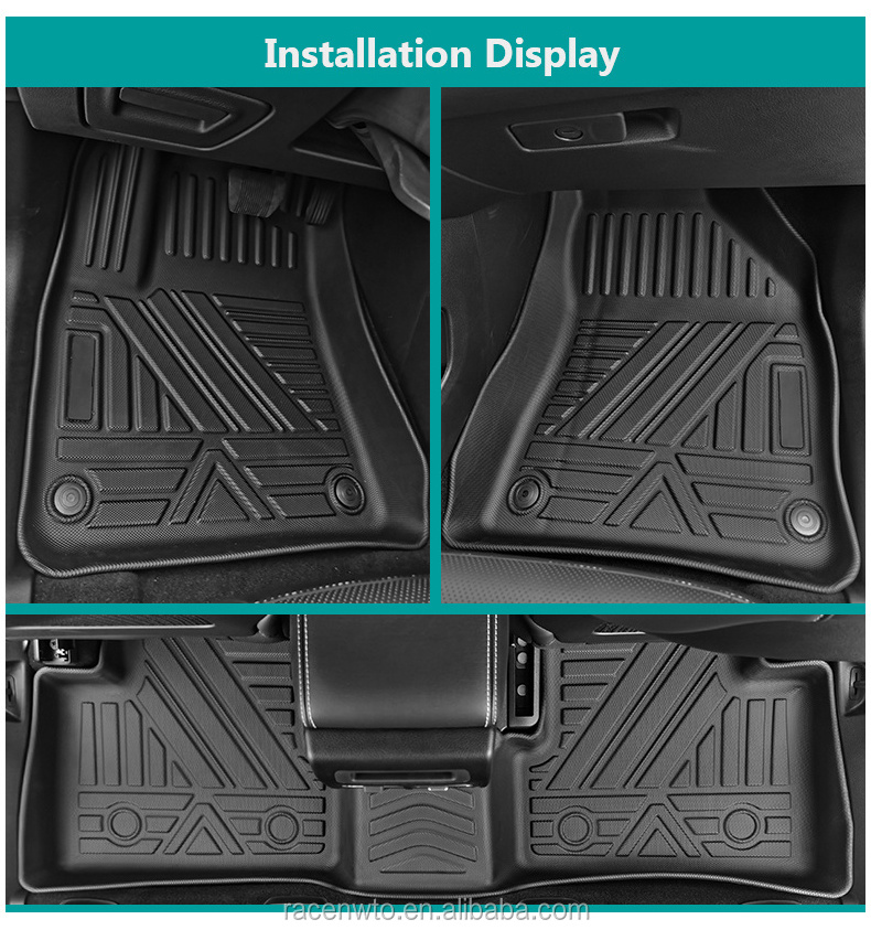 Car Floor Mats Stain Resistant TPE Waterproof Material Nanometer Waterproof Use for Kia Forte 2023 LHD