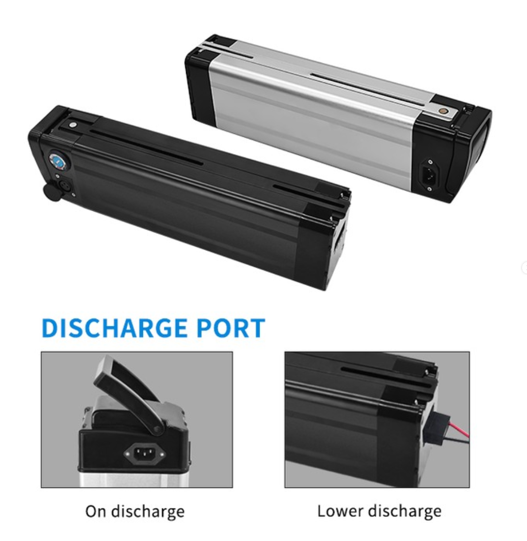 Factory price  Direct Supply Sliver Fish 36V 48V 10Ah 13Ah 15Ah 17Ah 20Ah E-bike Electric Bicycle Battery Case For Ebike