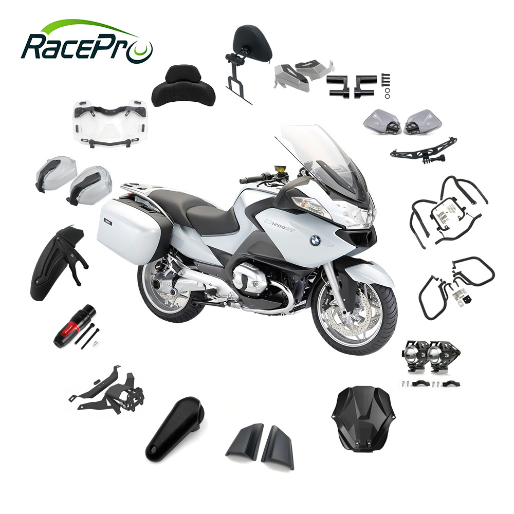 RACEPRO New Arrival R1200R Accessories Panniers Top Case Rear Rack hand Guard Mirrors Motorcycle Accessories For BMW R12