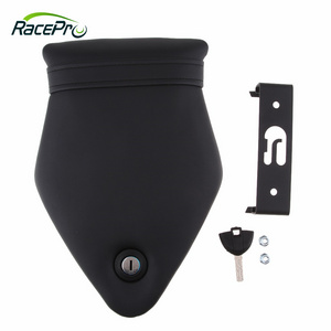 RACEPRO RP7710-2002B PU Leather Motorcycle Seat Kit Rear Passenger Seat Pillion Cushion & Lock Kit for BMW S1000RR 2008-2014