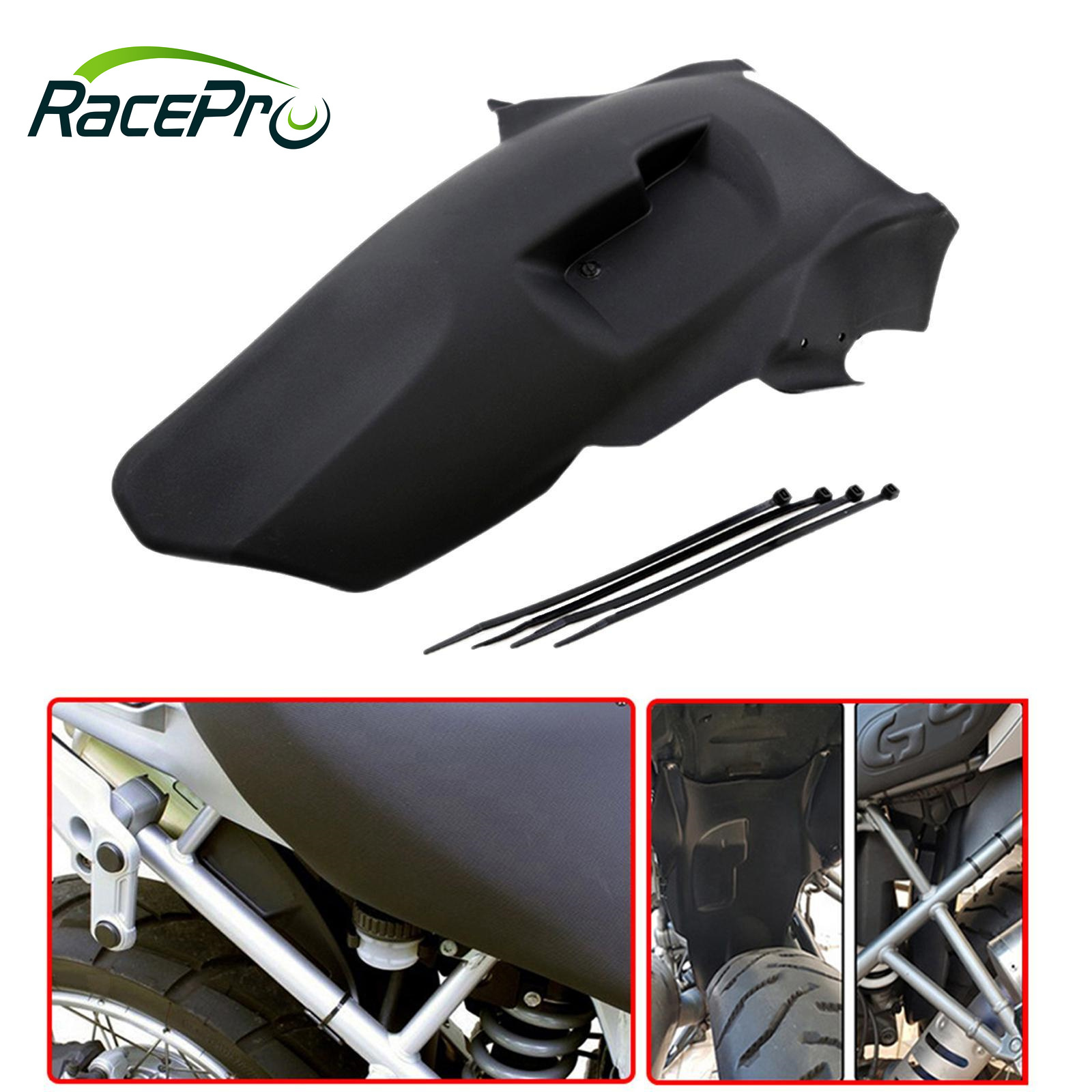 RACEPRO Motorcycle Rear Fender Mud Flap Mudflap Mud Guard for BMW R1200GS 2008-2012