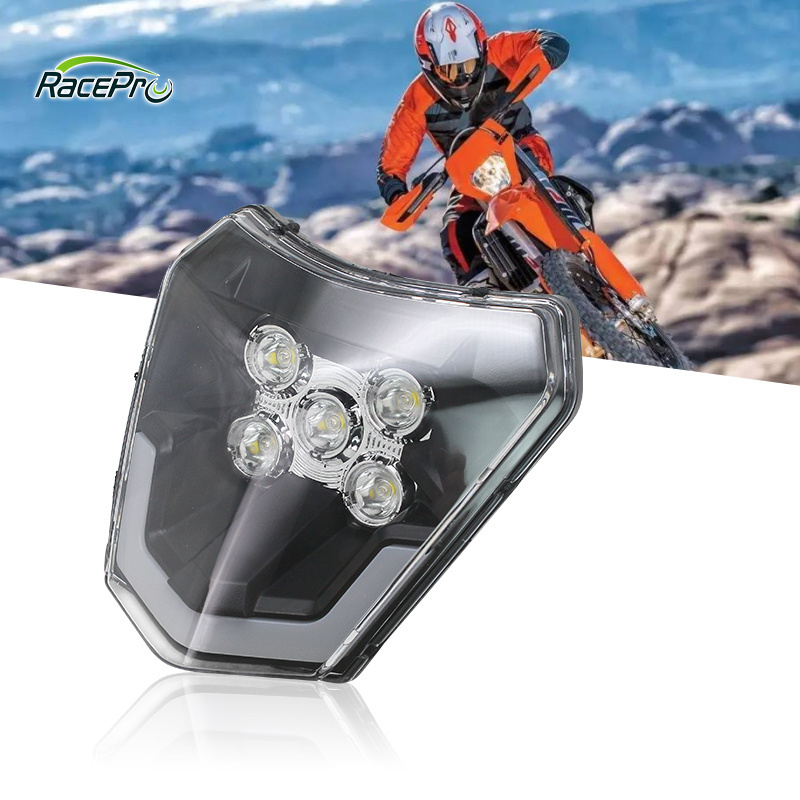 RACEPRO Motorcycle LED Headlight LED Headlamp For KTM EXC EXC-F Freeride Enduro SMC 2014 2015 2016 2017 2018 2019 2020 2021