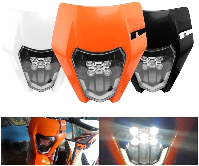 RACEPRO Motorcycle LED Headlight LED Headlamp For KTM EXC EXC-F Freeride Enduro SMC 2014 2015 2016 2017 2018 2019 2020 2021