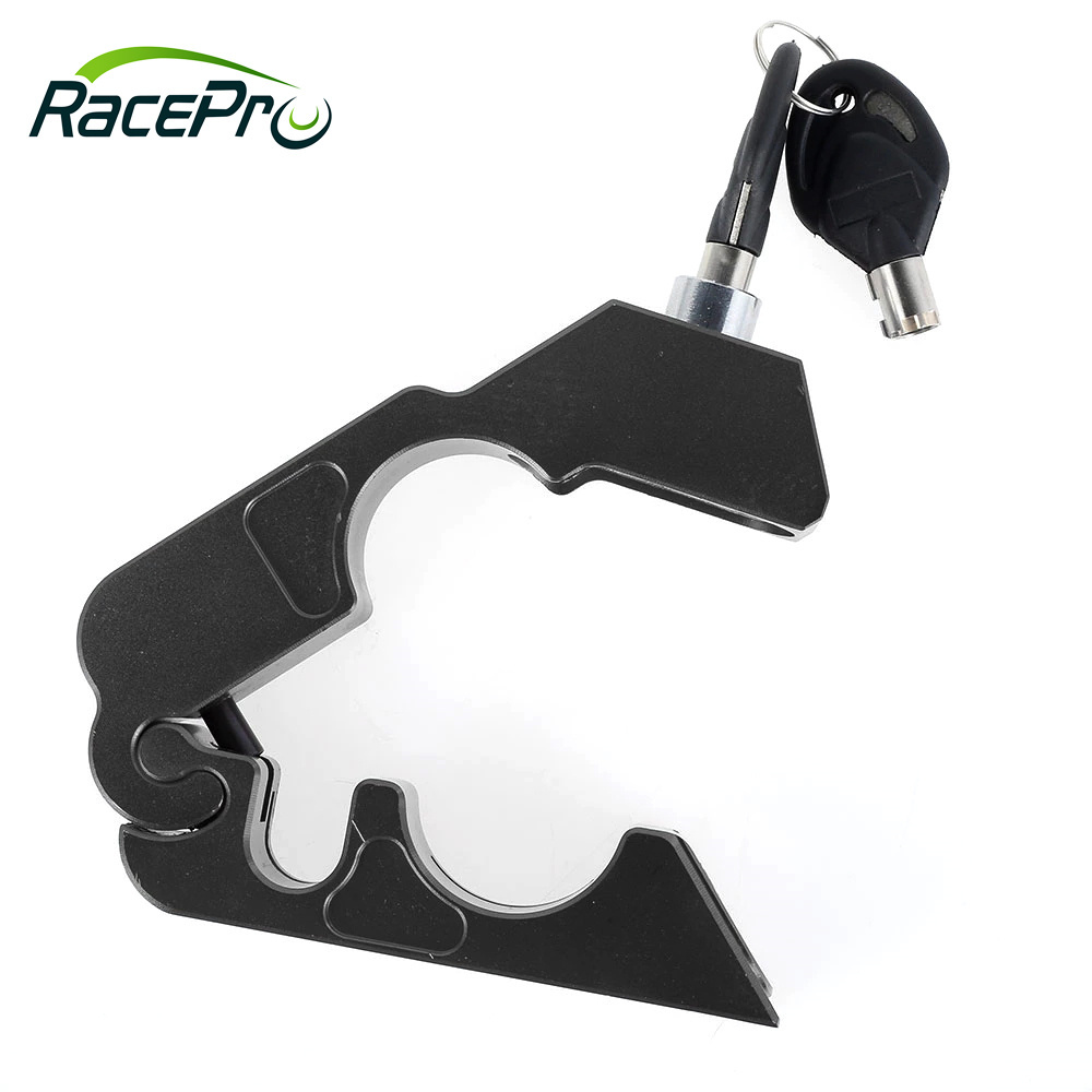 RACEPRO Motorcycle Scooter Handlebar Grip Brake Lever Throttle Security Lock