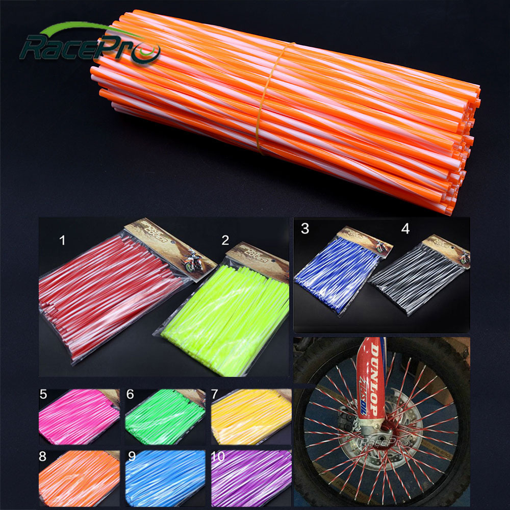 72pcs Multicolor Universal Motocross Motorcycle Wheel Spoke Cover For KTM Dirt Bike Off Road