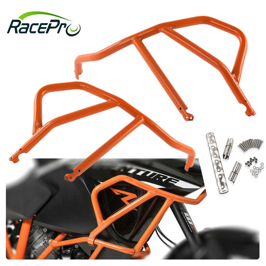 RACEPRO Motorcycle Upper Engine Guard Crash Bars Bumper For KTM 1050 Adventure 1090 1190 ADV R 2013-2019