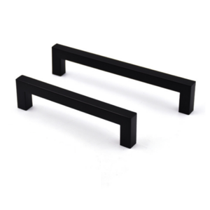 CC 192 Modern Design Stainless Steel Furniture Hardware Pull Black Drawer Knobs Door Handle Kitchen Cabinets Home Office