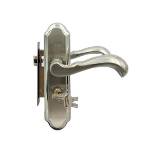 Stainless steel industrial double sided garage door T handles and lock