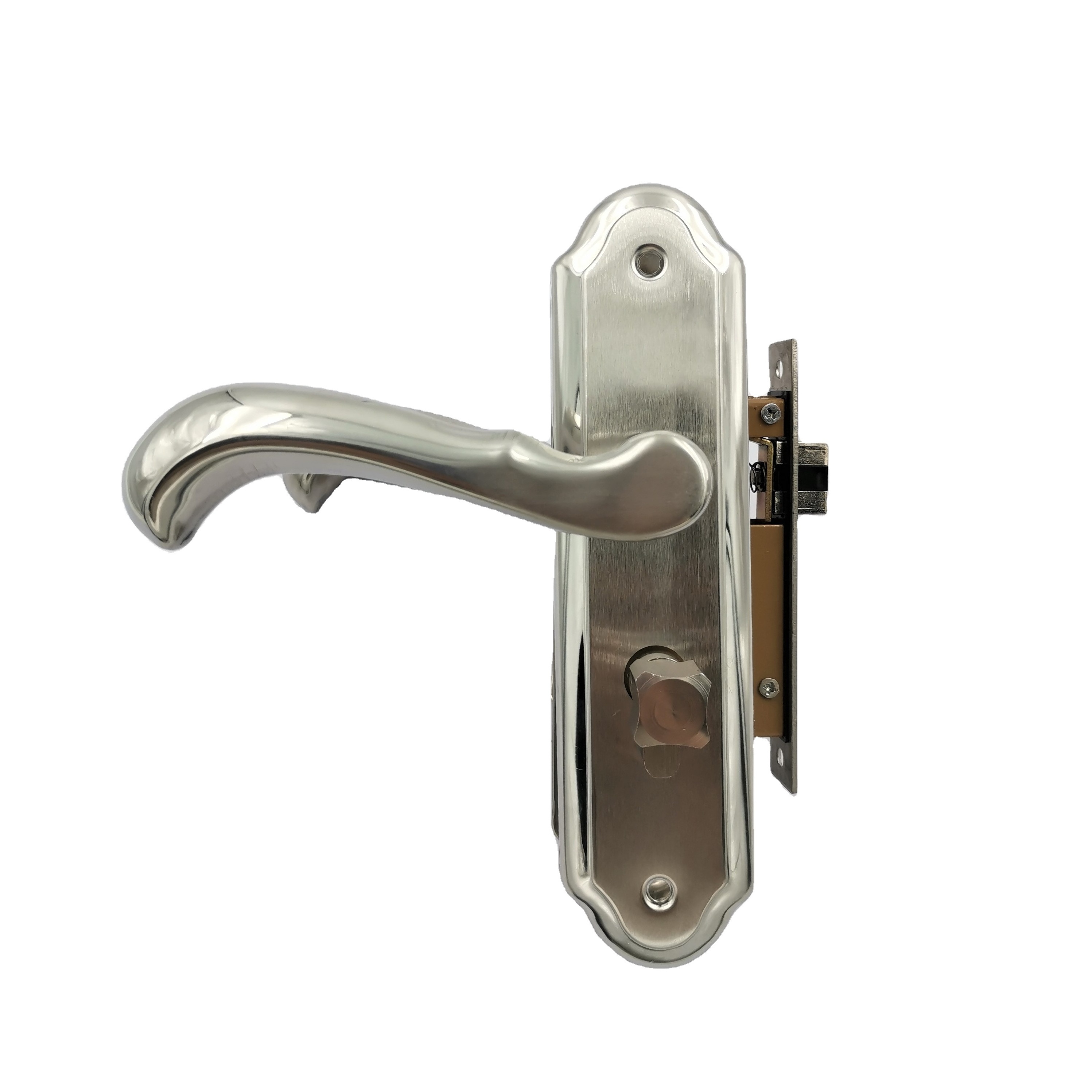 Stainless steel industrial double sided garage door T handles and lock