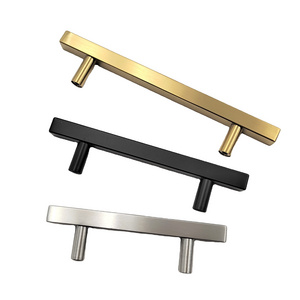 Stainless Steel 201 Cabinet Handle Hollow Furniture Handles Square Tube Modern Kitchen Door Pull